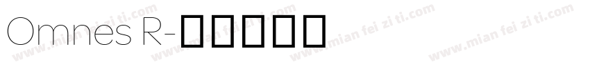 Omnes R字体转换